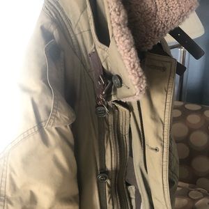 Men’s Burberry winter coat.